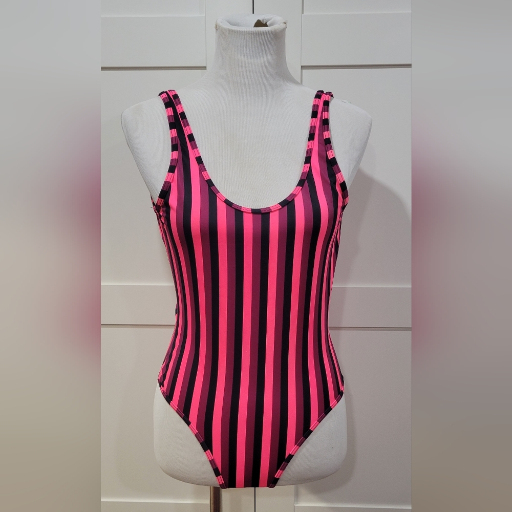 Y.A.S One piece vertical striped swimsuit